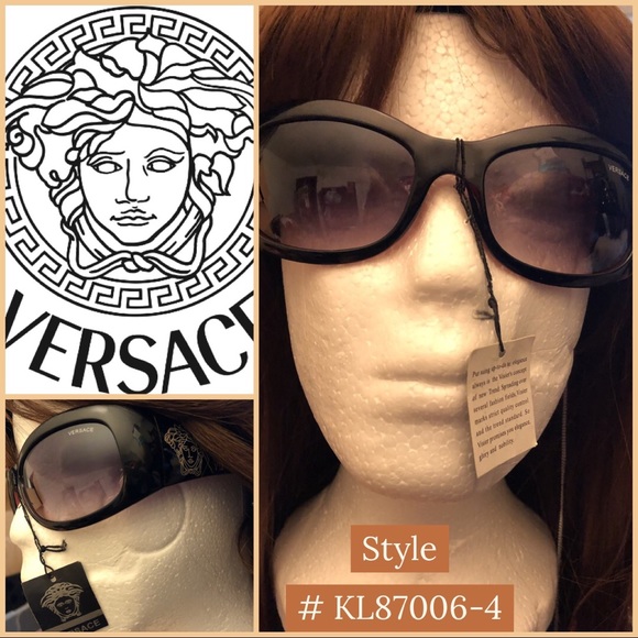 NEW RARE Vintage Versace Sunglasses Red Black WOW! - Picture 2 of 9